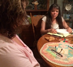 Mary Kay with client